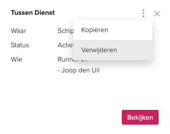 Een dienst verwijderen